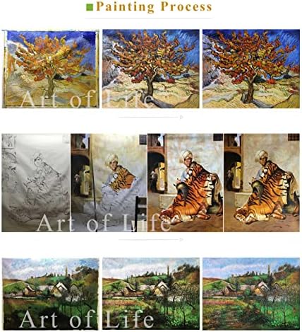 $ 80 - 1500 $ рака насликана од наставниците на уметнички академии - 3 нафтени слики сортираат де ла Мадлин Jeanан Берауд Градски градски