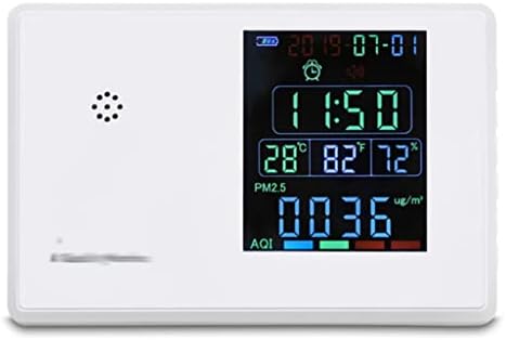 N/A дигитален CO2 метар HCHO PM2.5 Монитор хигротермографски аларм часовник CO2 Тестер за квалитет на воздухот Монитор за квалитет