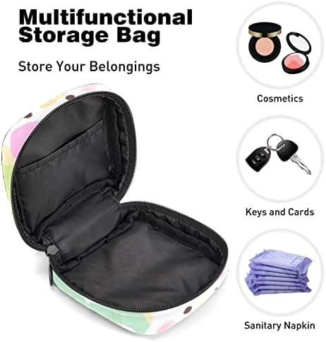 Оријукан санитарна торба за складирање на салфетка, торбичка за менструална чаша, преносни санитарни салфетки влошки за чување торбички женски