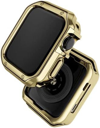 Дизајн на куќиште за Apple Watch Серија 6 40mm 44mm Електроплат Тенок Ударно Отпорен На Браник Против Гребење Заштитен Капак На Силиконска