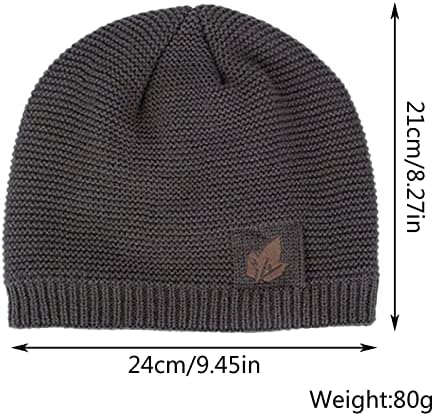 Куче зимска капа мажи унисекс цврста отворена капа за плетење на отворено, зимска плишана топла плетена капа капа младост