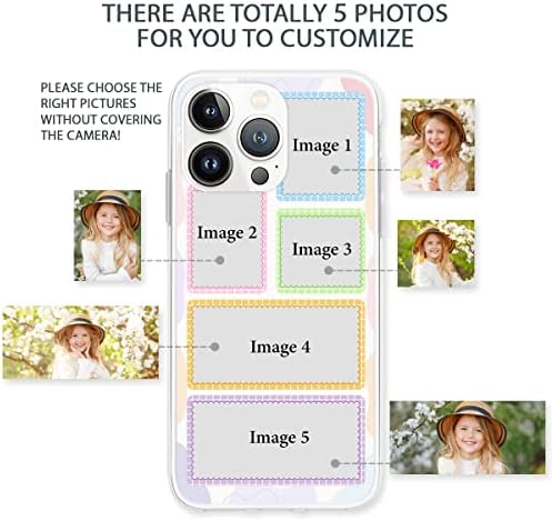 Кубицер Персонализирани телефонски случаи обичај деца фотографии од шок -куќишта семејства подароци за мајка тато жени мажи возрасни силикон