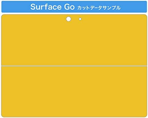 Декларална покривка на igsticker за Microsoft Surface Go/Go 2 Ултра тенки заштитнички налепници на телото 008994 Едноставно обичен жолт