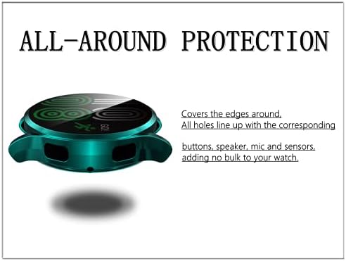 Заштитник на екранот на фолкот е компатибилен со Samsung Galaxy Watch4 40mm TPU кутија мек ултра-силен заштитник полн околу капакот на браникот