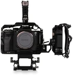 Tiltaing Camera Cagage Ta-T18-E-B компатибилен со камерата Sony A7S III, комплет со врвна рачка на NATO Rail Tactical Grey