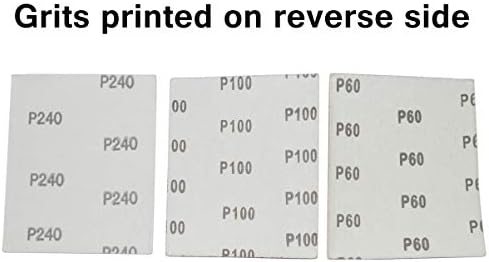 60 шкурка 1/4 листови за Палм Сандерс - вклучува 20 од 60 решетки, 20 од 100 решетки и 20 од 240 решетки од SciencePurchase