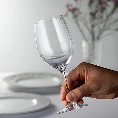 Ридел Персонализирани Чаши За Вино Винум Виоњер Шардоне, Комплет од 2 Прилагодени Врежани Кристално Бели Чаши За Вино За Совињон