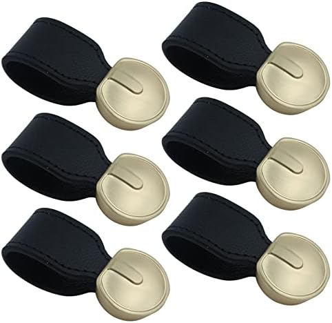 Кожни копчиња за фустани Woogim, 6 парчиња рачки за рачки на кабинетот, кожни фиоки за фиоки за влечење за влечење за фиоки за фиоки