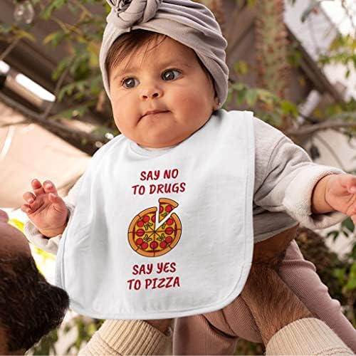 Кажете Не На Дрога Кажете Да На Пица Бебешки Лигавчиња-Трендовски Лигавчиња За Хранење Бебиња - Најдобри Лигавчиња За Дизајн За