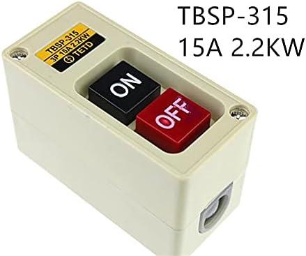 Vevel 2.2kw 15a Вклучено/исклучено копче за вклучување на копчето TBSP-315 3 фаза за машини за текстил