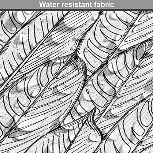 Зачудувачки поклопец на гајби од алоха, монохроматска шема со скица нацртано преклопување на хеликонија цветни лисја, лесна за употреба на пеат