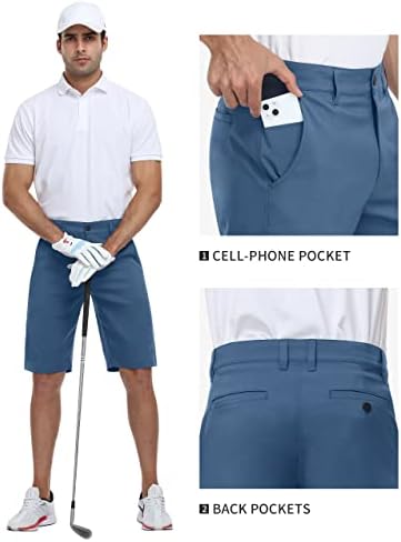 Пули мажи се облекуваат голф хибридни шорцеви пешачење лесен сув случајно истегнување чино кратко со џебови