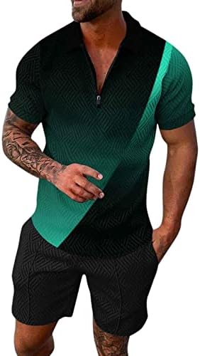 2023 година Нов машки летен обичен патент за печатење, исклучете го блузата со јака кратки ракави врвови од кошула шорцеви облеки мажи