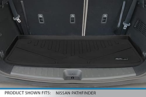 SmartLiner Custom Fit Fort Dasts 3 реда и карго-лагер зад 3-ри ред сет црно компатибилен со 2022-2023 Nissan Pathfinder