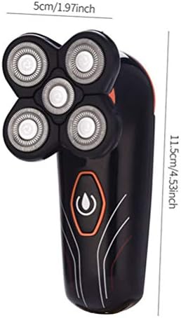 Беспортбл Машки електрични жилери USB мажи се бричат ​​за полнење 5 глави за бричење на електрична струја за коса за време