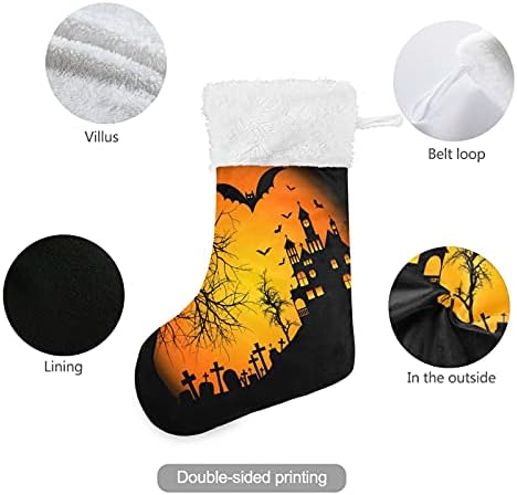 Алаза Божиќни чорапи за Ноќта на вештерките Класик Персонализирани големи декорации за порибување за семејни сезонски празници