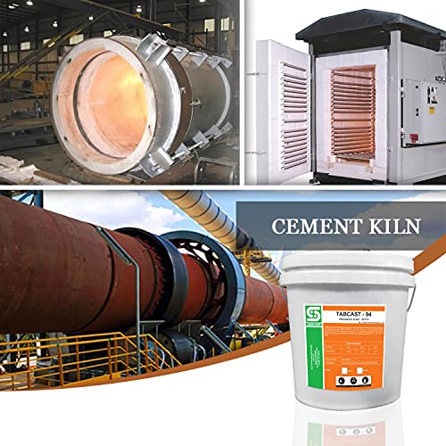 Castable Riffortory Cement 94% Alumina Hydraulic Hydraulic Bonded Dess Cement, 3270 F оценет, високо темпо цемент за лебди печка за печка за печка за печка за печка за печка - 22 фунти