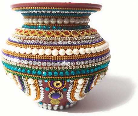Индиски бакар декоративна калаш cum лота од индиска колекција