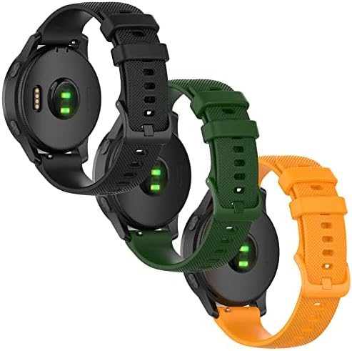 Anrir компатибилен за Garmin VivoActive 4 45mm часовници за часовници, 22мм мека силиконска замена за спортови на зглобот на