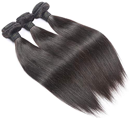 човечка коса пакет 9А одделение девица коса 3 снопови еден сет мека и мазна свила чувство од 8 инчи до 30 инчи