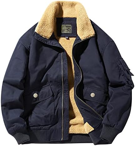 ФСАХЈКЕЕ Менс Спортски палта и блејзери, зимски топли палта ватирани со лесна долга долга долга редовна фитла палто со палто со палто