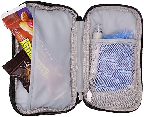 Премиум носење патент торба за комплет за тестирање на дијабетес