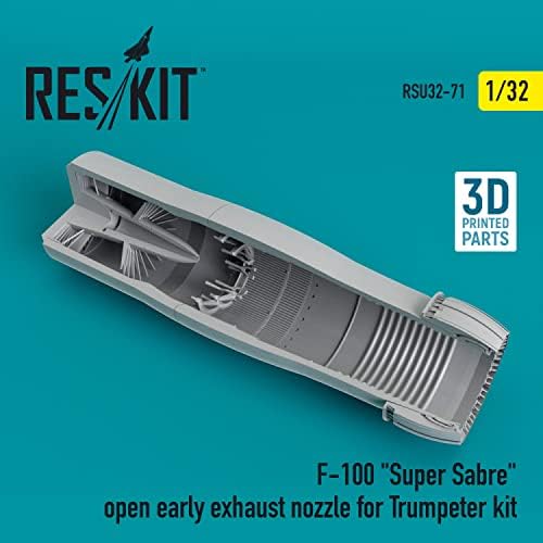 Reskit RSU32-0071 - 1/32 - F -100 Super Saber Open рано издувна млазница за комплет за трубачи