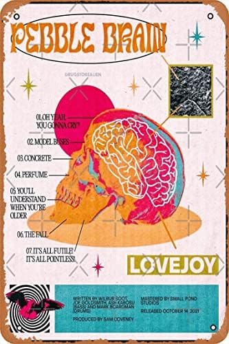 Yzixulet камче мозокот - Lovejoy постер ретро метал калај гроздобер знак 12 x 8 инчи дома бар човек човек пештерски wallид декор