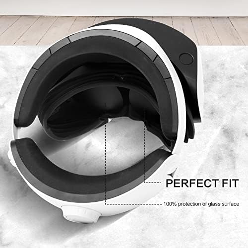 Обвивки за леќи PS VR2, заштитен прашина за заштитник на леќи PS VR2 со тврда надворешна обвивка и мека сунѓерска перница - 1 пар