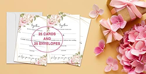 Цветни Картички За Покана За Свадба-Поканете Картон За Свадбени Забави Приеми-25 Картички И 25 Пликови