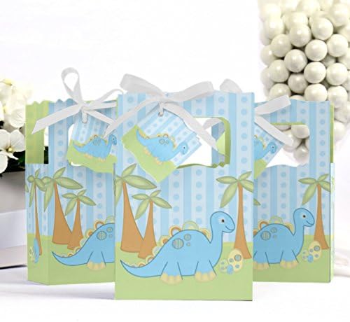 Бебе момче диносаурус - кутии за фаворизи за бебе или роденденска забава - сет од 12