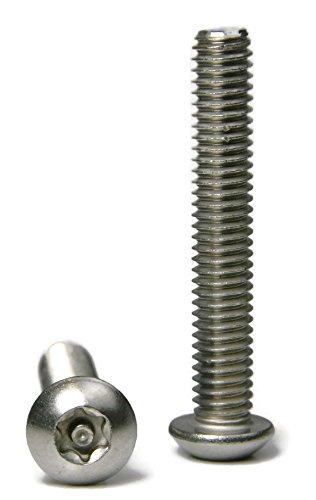 Копче за глава торкс машина завртки од не'рѓосувачки челик, доказ за безбедносни завртки 10-32 x 1 инчен QTY 25