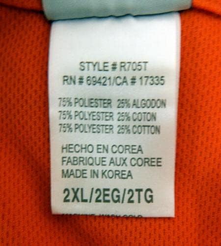 2000 -тите игра на Голден Стејт Вориорс издаде кошула за стрелање во портокал 2XL DP44939 - користена игра во НБА