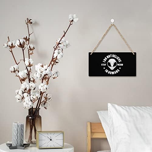 Чуден туѓо и дрво знак персонализирана дрвена плакета wallидна уметност со јажиња за украси за домашни канцеларии 25 * 12,5 см