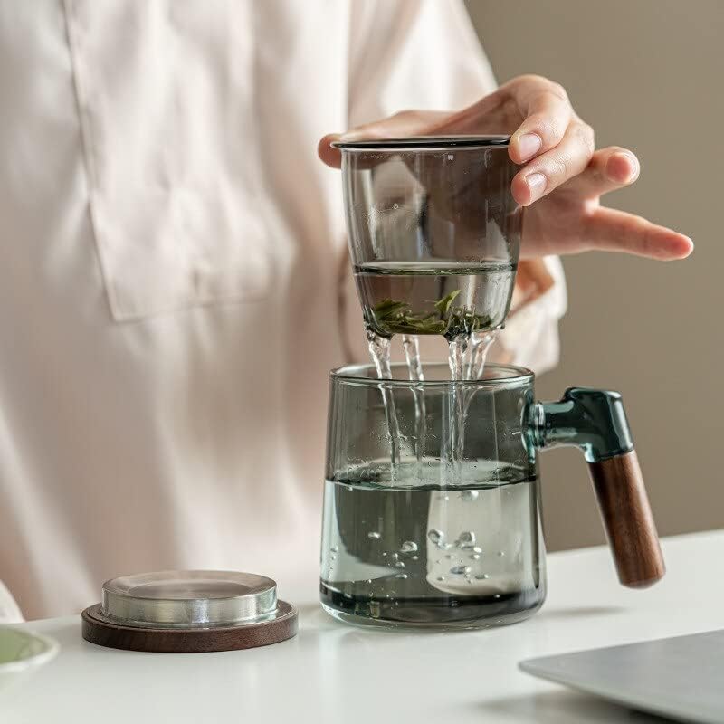 Мади Кеј Дизајнира Рачно разнесена Чаша Јапонски чај чај и одвојување вода стакло прибор за пиење кујна ресторан бар дома子子
