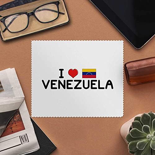 Azeeda 2 x 'Јас ја сакам венецуела' микрофибер леќи/чаши за чистење на крпи за чистење
