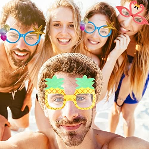 Подарок за плажа Луаут очила за сонце Тропски фенси очила смешни новини хавајски очила 11 парчиња плажа забава за очила за очила