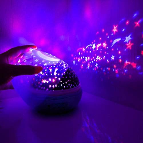 Кристина Шарена нова неверојатна LED starвездена светлина светло за деца со соба за ноќни сијалици, ноќ романтичен подарок starвезда Скај господар проектор starвездена н?