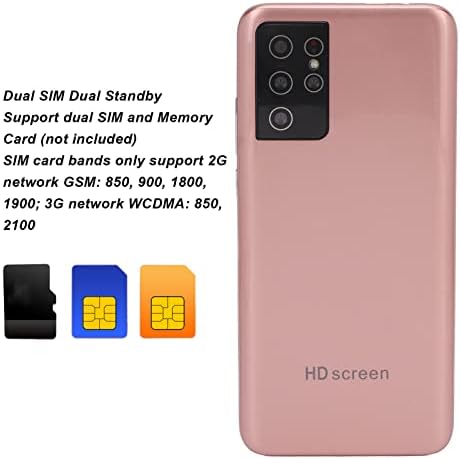 Yunseity Отклучен Паметен Телефон, S28 Ultra 5.72 Инчен HD Цел Екран Мобилен Телефон, 2.4 G 5G WiFi Ултра Тенок Мобилен Телефон, Mt6580