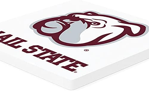 Државниот Универзитет Мисисипи Логото На Белата 4 х 4 Керамички Подлоги Пакет од 4