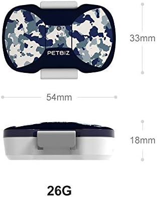 PETBIZ G20 GPS Pet Tracker, 30 Дена Траење На Батеријата, IPX7 Водоотпорен Компактен GPS Тракер Со Мала Тежина За Мачки и Кучиња