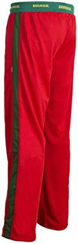 JL Sport Unisex Brazil Flag Зелена црвена капоира Детска младинска уметност еластични спортски панталони панталони