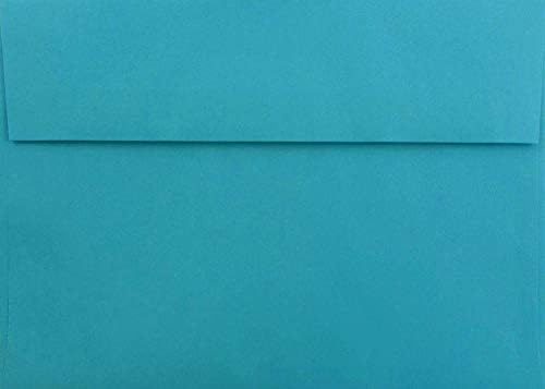 Teal / Aqua 100 Boxed A6 коверти за 4,5 x 6.25 картички, покани, најави од галеријата со пликови