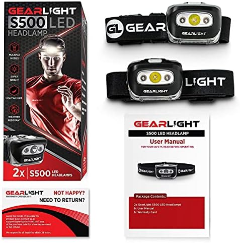 Gearlight S1000 LED тактичка фенерче со футрола [2 пакет] + Gearlight S500 LED фарол [2 пакет] пакет