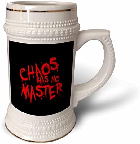 3Drose Chaos нема мајсторски неуреден црвен графит текст - 22oz Штајн кригла