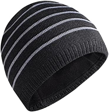 Women'sенска капа плетена лента од предиво капа, пулвер, машко и цврсто предиво, топло слабиот beanie_s за жени пом