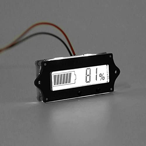 ЛЦД дисплеј на батеријата, 12-84V Gy-6g батерија за напојување Дигитален дисплеј Волтметар на водоотпорен напон на површински напон со светлосен аларм со светлосен ала?