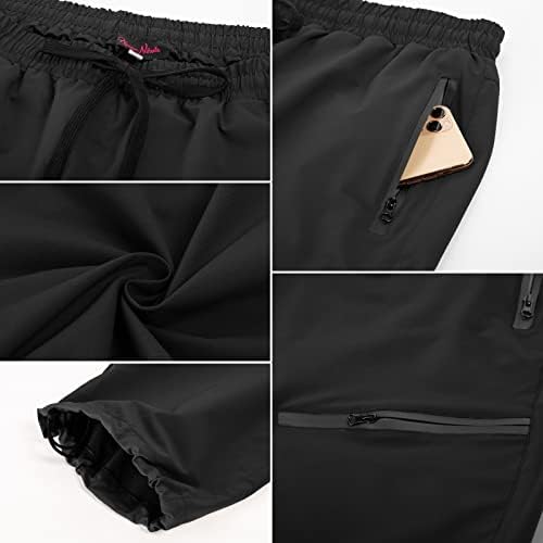 Hannaенски николе жени плус големина карго панталони на отворено лесен пешачење каприс отпорен на патенти џебови