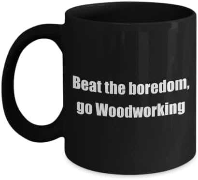 Смешно Дрво Хоби Класичен Кафе Кригла: Победи на здодевност, оди Дрво Одличен подарок За Хобисти Црна 11oz