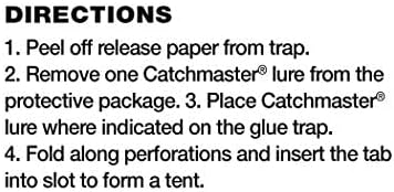 Catchmaster Pro Progner Pantry Pest Pest и Moth Traps со феромони - пакет од 6 стапици за лепак молци
